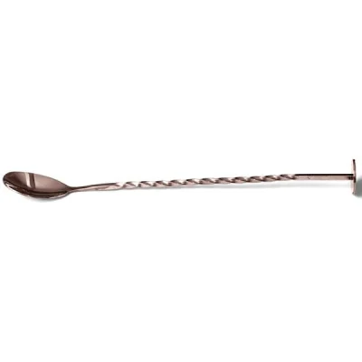 Biradlı Brd-681-Bakır Burgulu Bar Kaşık Bakır 27 Cm