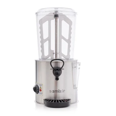 Samixir 10 LT Panoramik Karıştırıcılı Sıcak Çikolata Ve Salep Makinesi Inox