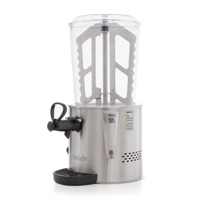 Samixir 10 LT Panoramik Karıştırıcılı Sıcak Çikolata Ve Salep Makinesi Inox