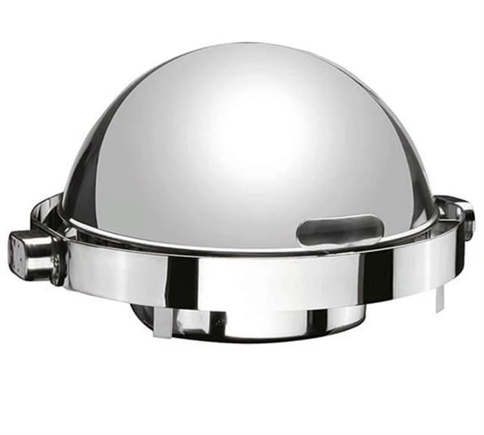 CHAFING DISH KÜRESEL KAP. SETÜSTÜ GOMME A.SIZ, KIZAKLI, E.ISITICI YOK