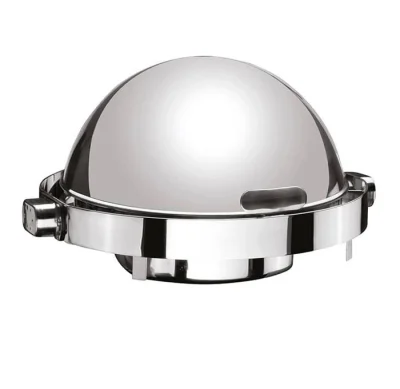 CHAFING DISH KÜRESEL KAP.DÜZ AYAK MAT