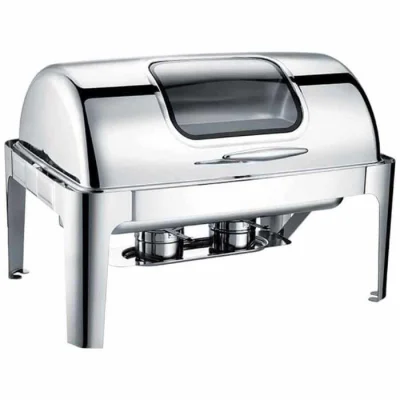 Epinox CDR-9C Chafing Dish Roll Top Camlı 9 L