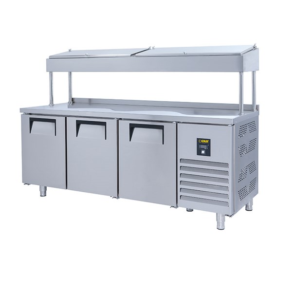 Gast MUGB1300C Yüksek Borulu 3 Kapılı Geniş Make Up Buzdolabı
