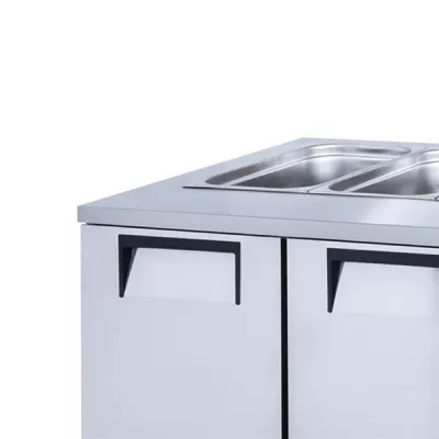 Gast CSKBM1200 2 Kapılı Camlı Kısa Servis Bein Marie