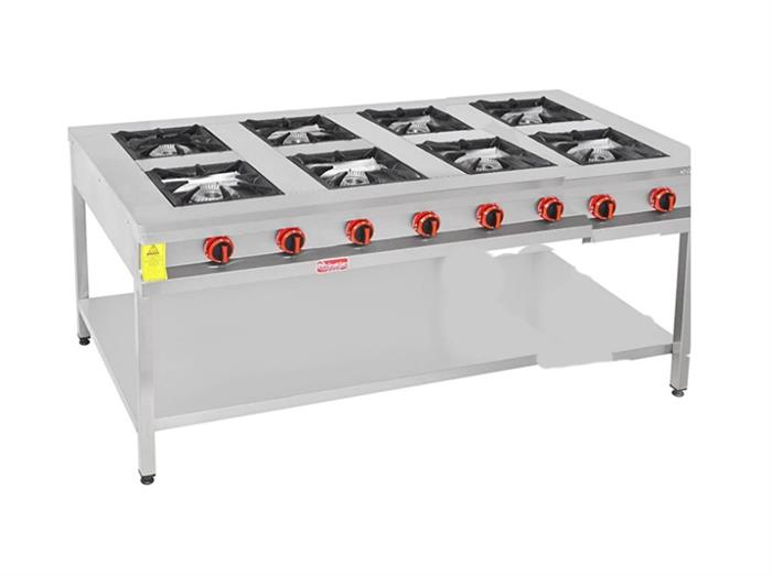 Himaksan TBOG 1510 8 Lı Taban Raflı Ocak Gazlı Dg-Ce