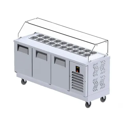 Gast HB1300C 3 Kapılı Hazırlık Buzdolabı