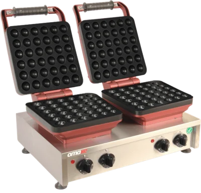 Omake Balls 36 Model Zamanlayıcılı Manuel Çiftli Waffle Makinesi