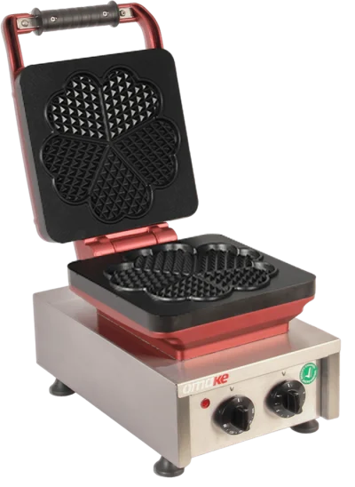 Omake Kalp Ø220 Model Zamanlayıcılı Manuel Waffle Makinesi