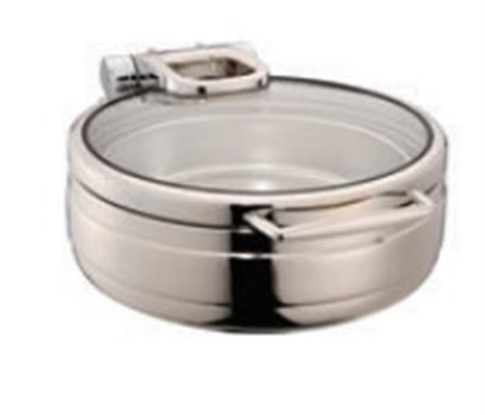 ÖZTİRTAKİLER LUX CHAFİNG DİSH HİDROLİK CAM KAPAK YUVARLAK 4L 1/2 GN
