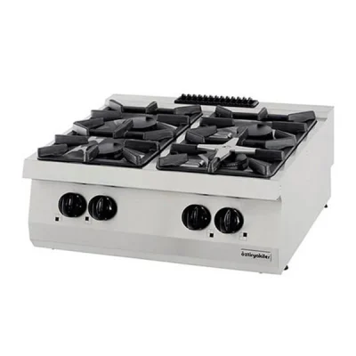Öztiryakiler 700 Seri Set Üstü Dörtlü Ocak Gazlı 80*70*30 (L)-4X6 Kw