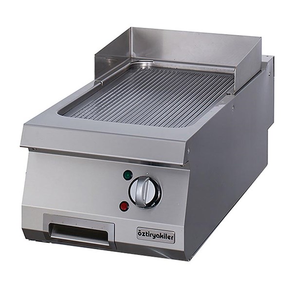 Öztiryakiler 700 Seri Set Üstü Grill Plate Oluklu Elektrikli 40*70*30