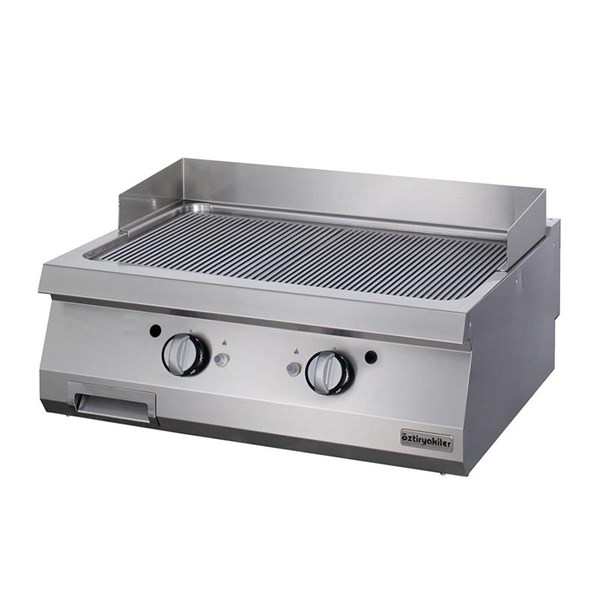 Öztiryakiler 700 Seri Set Üstü Grill Plate Oluklu Gazlı 80*70*30