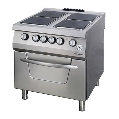Öztiryakiler 900 Seri Kuzine Fırınlı Elektrikli 4 Kare Plate 80*90*85