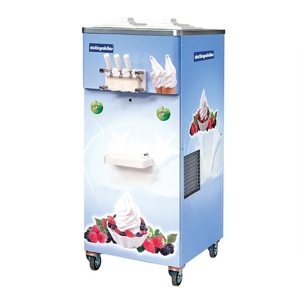Öztiryakiler Dondurma Ve Frozen Yoğurt  Makinası Uc Kollu Pompalı Karıstırıcılı 2X11 Lt Oef4000Ap