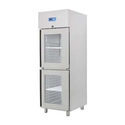 Öztiryakiler Gn 600 Nmv Çift Yarım Cam Kapı Dik Tip Buzdolabı