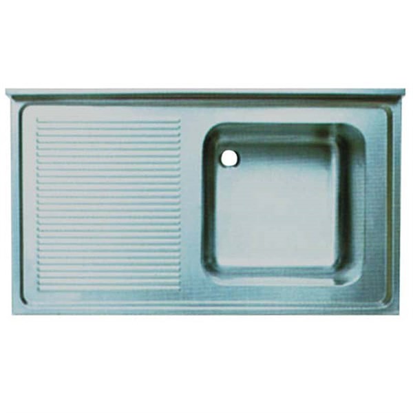 Öztiryakiler Tablalı Evye 100*70 Tek Goz Sol Damlalık 50*50*30 1,00 Mm