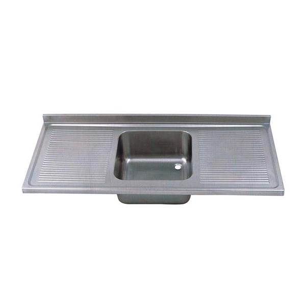 Öztiryakiler Tablalı Evye 120*60 Tek Göz Çift Damlalıklı 40*40*25 Gözlü 1,00 Mm