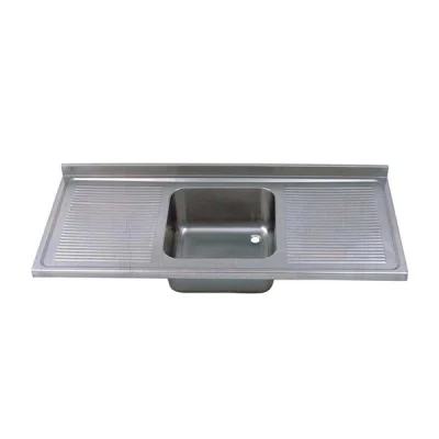 Öztiryakiler Tablalı Evye 140*70 Tek Göz Çift Damlalıklı 50*50*30 Gözlü 1,0Mm