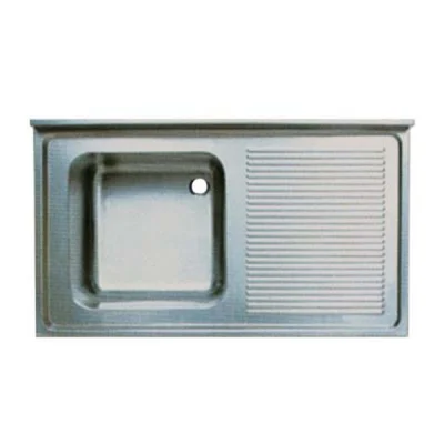 Öztiryakiler Tablalı Evye 140*70 Tek Göz Sağ Damlalıklı 50*50*30 Gözlü 1,0Mm