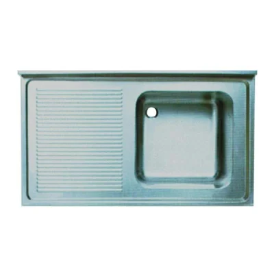 Öztiryakiler Tablalı Evye 140*70 Tek Göz Sol Damlalıklı 50*50*30 Gözlü 1,0Mm