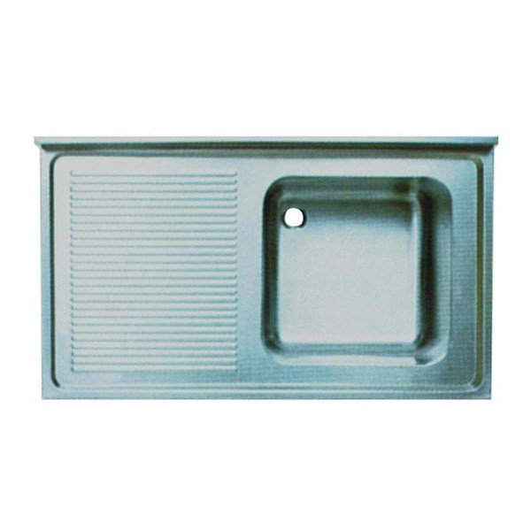Öztiryakiler Tablalı Evye 140*70 Tek Göz Sol Damlalıklı 50*50*30 Gözlü 1,0Mm
