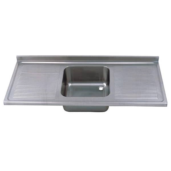 Öztiryakiler Tablalı Evye 160*70 Tek Göz Çift Damlalıklı 50*50*30 Gözlü 1,00 Mm