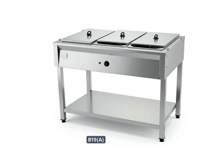 Remta B19(A) 3 Kaplı Ayaklı Benmari Elektrikli 1/1 Gastronom