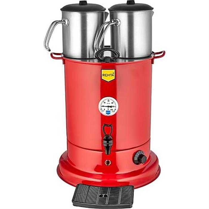 Remta EL10 3 Demlikli Elite Çay Makinesi 28 lt Kırmızı
