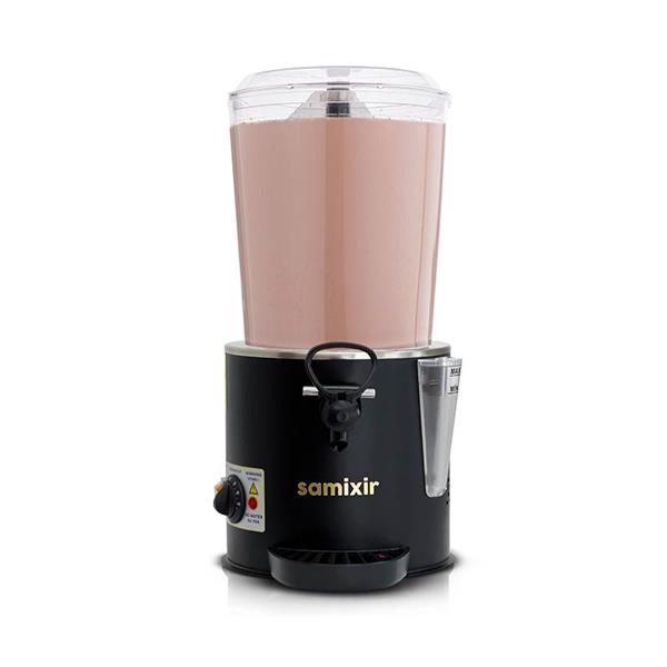 Samixir 10 LT Panoramik Karıştırıcılı Sıcak Çikolata Ve Salep Dispenseri Siyah