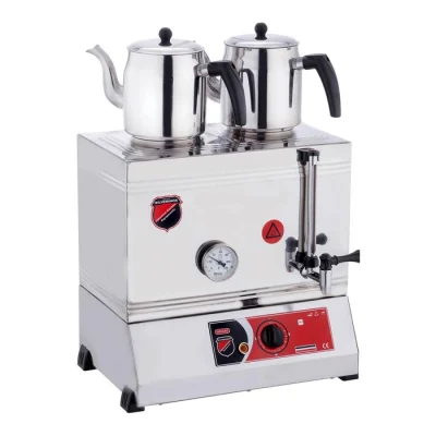 SilverInox 2121 40 Model 2 Demlikli Kaynaklı Elektrikli Çay Ocağı