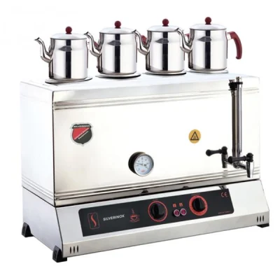 SilverInox 2123 85 Model 4 Demlikli Kaynaklı Elektrikli Çay Ocağı