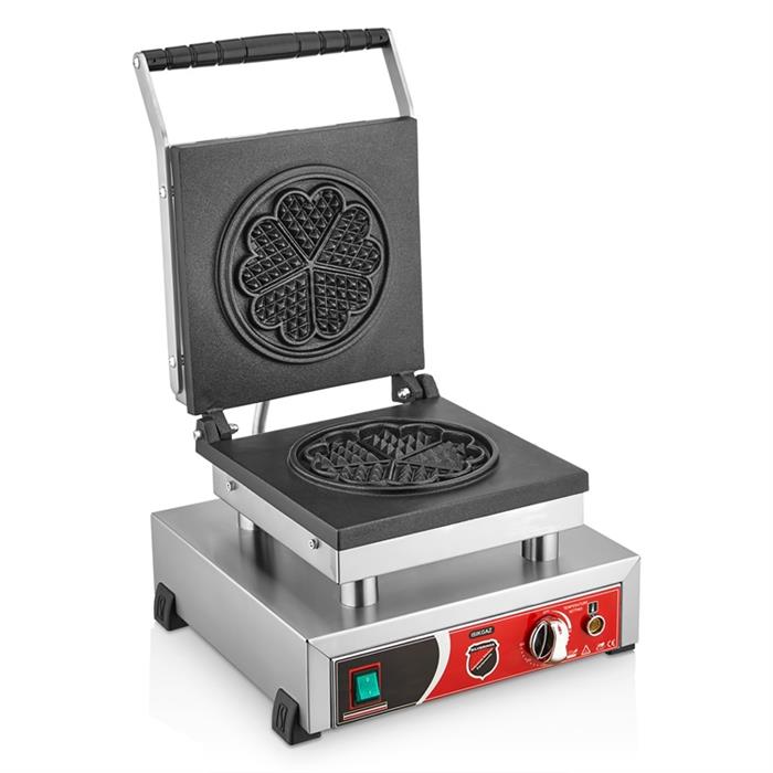 SilverInox 2137 Tekli Çiçek Waffle Makinesi