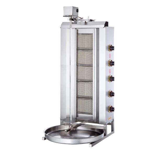 SilverInox 2167-U5L 5 Radyanlı Üstten Motorlu LPG ve Gazlık Döner Ocağı