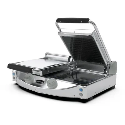 Spidocook SP 020 PR Tek Taraf Nervürlü Elektrikli Seramik Camlı Izgara & Tost Makinesi