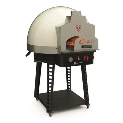 Venarro Leonar DYK-60-O Taş Tabanlı Odunlu Pizza Fırını Beyaz