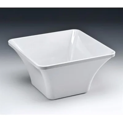 Zicco K-1407 Köşeli Melamin Kase 27x27x14,5 Cm Beyaz