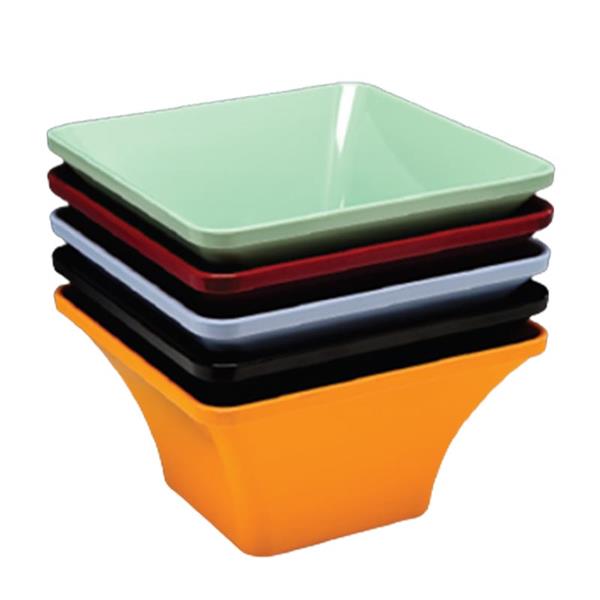 Zicco K-1407 Köşeli Melamin Kase 27x27x14,5 Cm Turuncu