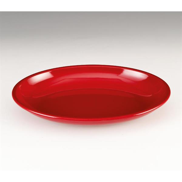 Zicco K-2002 Oval Melamin Teşhir 35x26x4,5 Cm Kırmızı