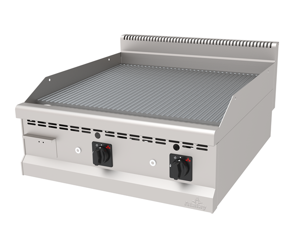 Atalay AGI-890 NS Gazlı Pleyt Izgara Oluklu Yüzey Ce Belgeli 80x90x30