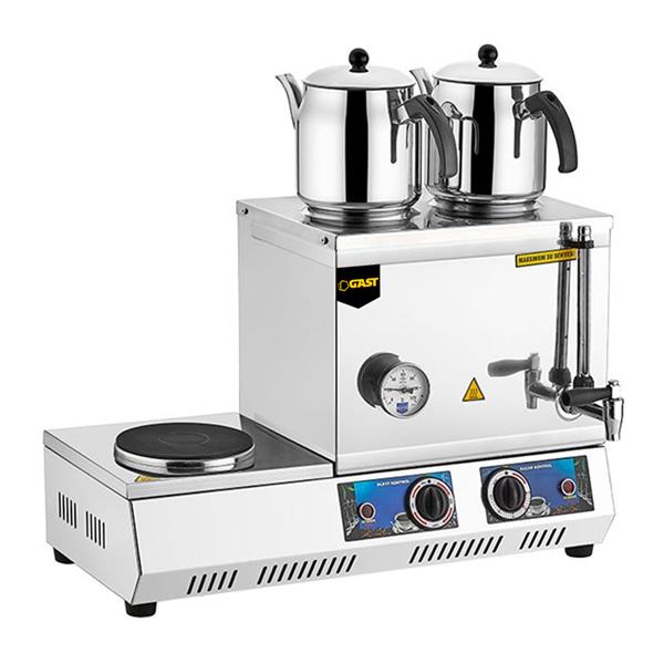 Gast K34 40 Model Çift Demlikli 28 lt Çay Ocağı