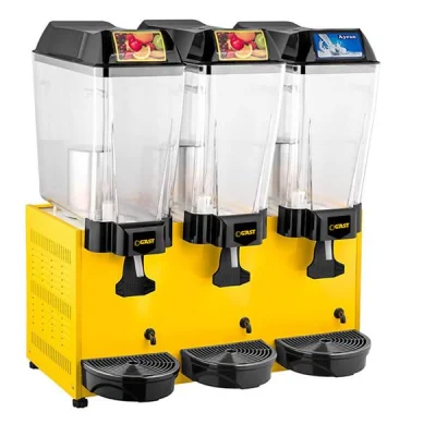 Gast ST17 Üçlü Şerbet+Şerbet+Ayran Soğutucu 3x20 lt Sarı