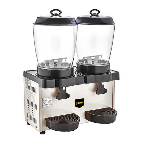 Gast ST35 Çiftli Royal Mini Şerbet & Ayran Soğutucu 11+11 lt Metalik Gri