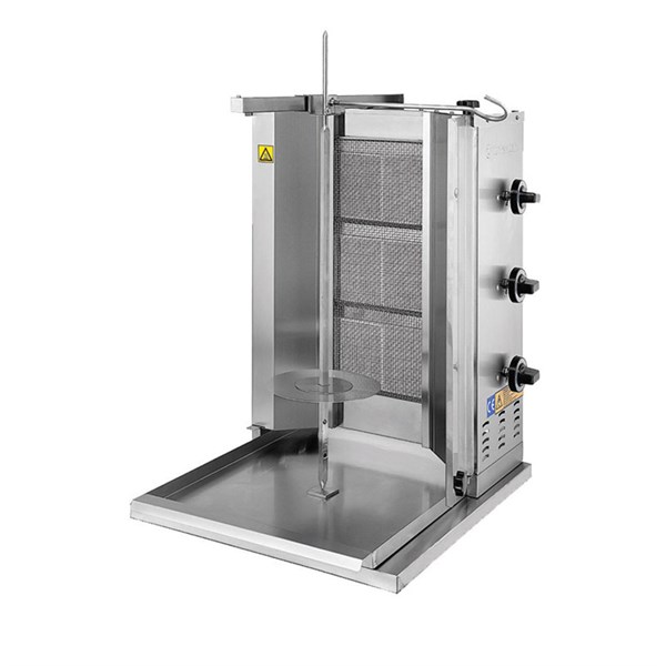 Turhan Çelik TC.DNG100 3'lü Döner Ocağı 500x750x550
