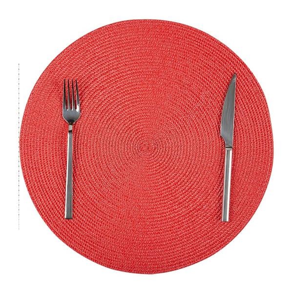 Biradlı Brd-1840 Amerikan Servis Yuvarlak Pvc Kırmızı 38 Cm